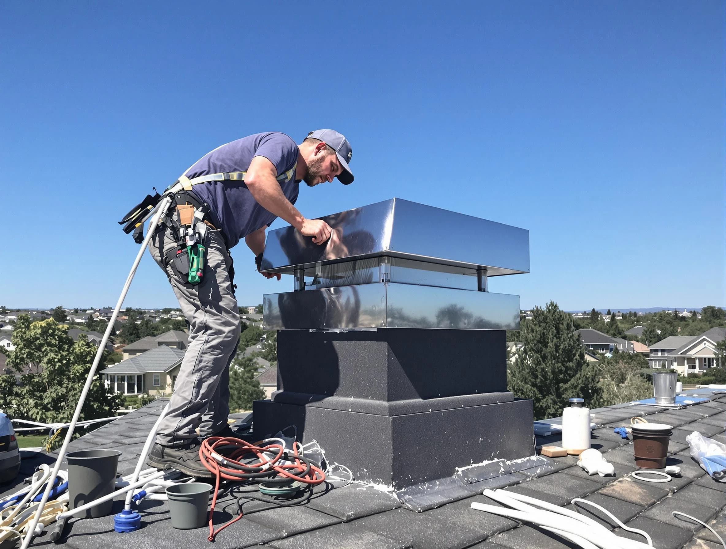 Chimney Cap Services service in Milton, GA