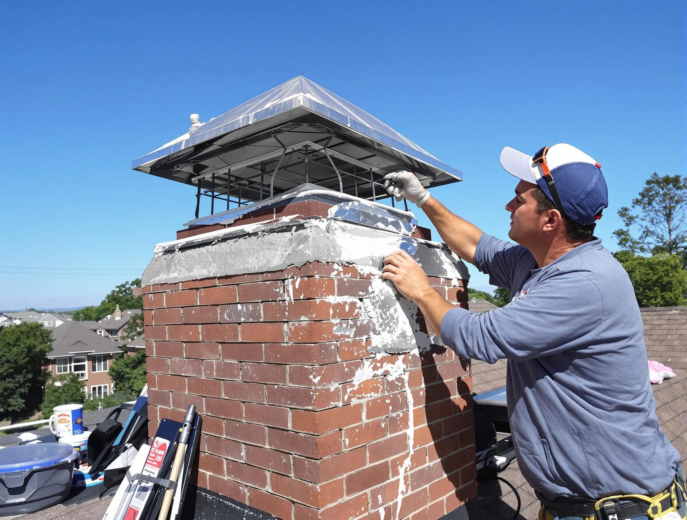 Chimney Crown Services service in Milton, GA